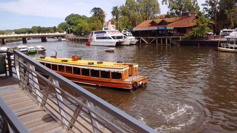 plant, mode of transportation, water, travel, 2K, architecture, passenger craft, argentina, outdoors, nautical vessel, incidental people, tigre, building exterior