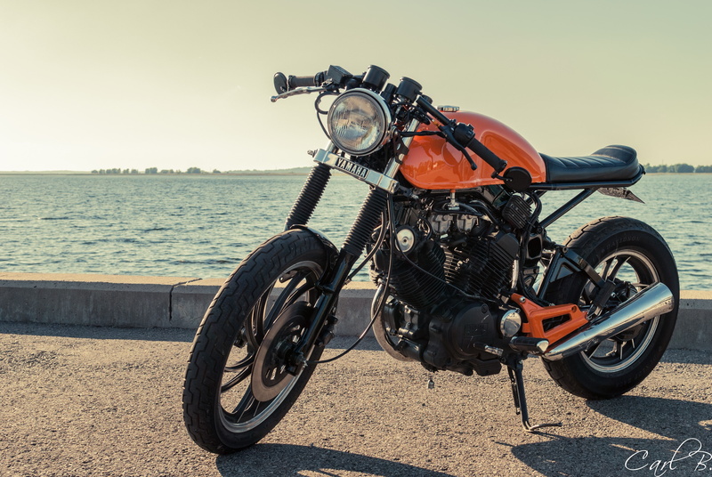 vintage, 4K, xv500, caferacer, Yamaha, motorcycle
