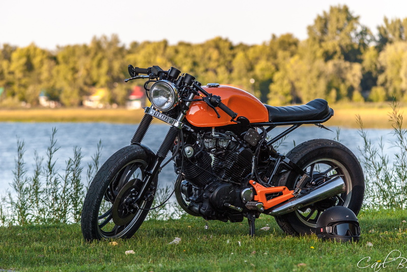 motorcycle, Yamaha, caferacer, vintage, xv500, 4K