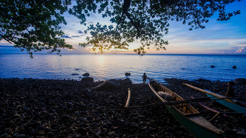 non-urban scene, camiguin, frozenblizzard, nature, tree, plant, seaside, water, colors, transportation, sky, sunset, tranquil scene, nautical vessel, cloud - sky