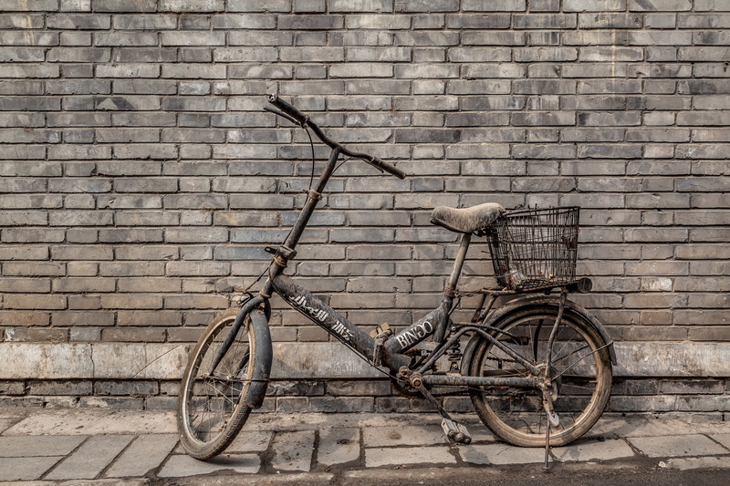 old, 2K, bicycle, wall