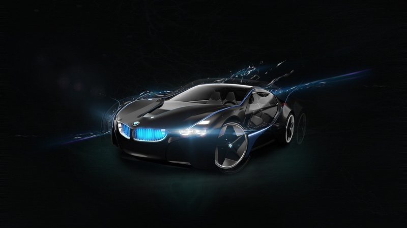 super, black, 1080P, coupe, vision, car, bmw, bmx