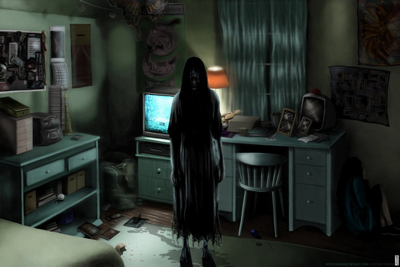 creepy, girl, games, women, ghost, 720P, spooky, ring, scary, rooms, artistic, halloween, horror, silhouette, dark, shadow, evil, art, fantasy, video