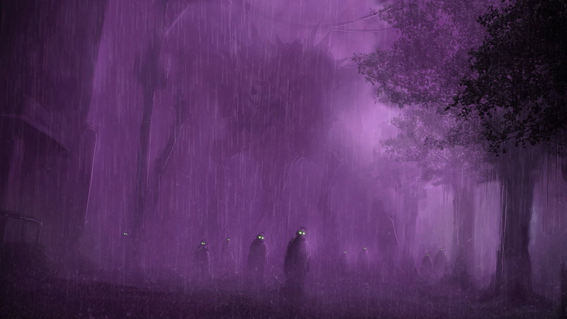 artistic, fantasy, land, mystery, outdoors, forest, environment, original, Evil, tranquil scene, halloween, 1080P, art, tranquility, scary, plant, creepy