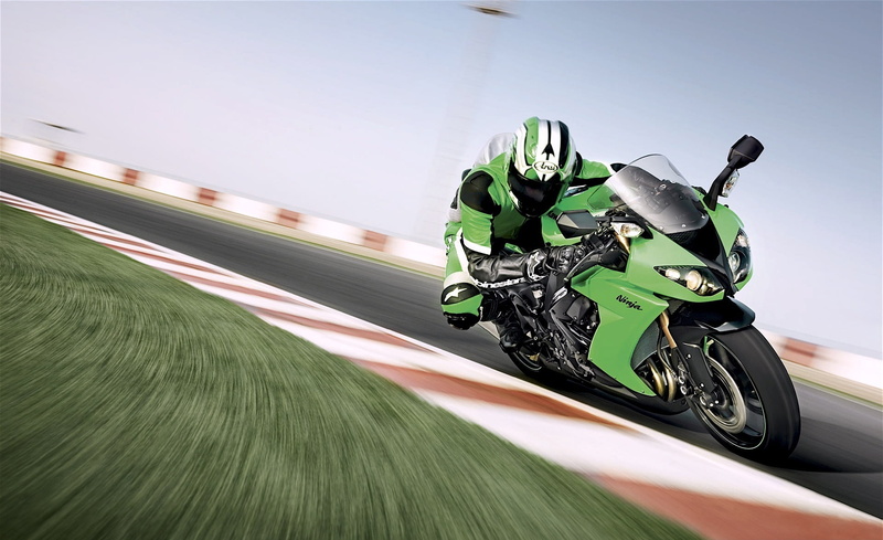 1080P, biker, driving, extreme sports, headwear, sports, speed, motion, Kawasaki, zx, riding, bike, black, helmet, motor racing track, competition, competitive sport