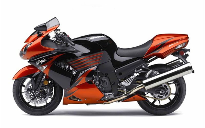 2009, orange, kawasaki, 14, zx, 1080P, ninja, hd, black, motorcycles, bikes and motorcycles, bikes