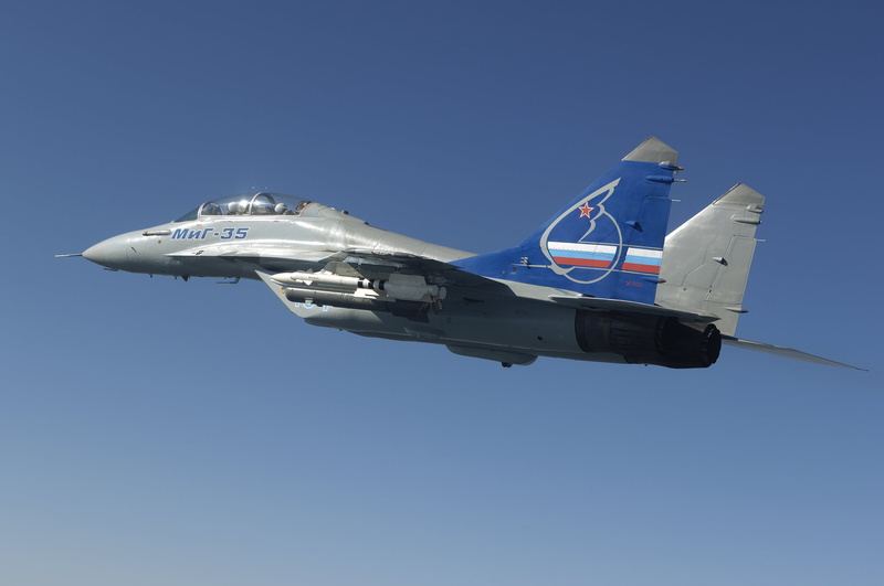 air force, no people, airplane, air vehicle, day, navy, light fighter, nature, fighter plane, plane, the MiG-35, motion, sky, on the move, flying, mid-air