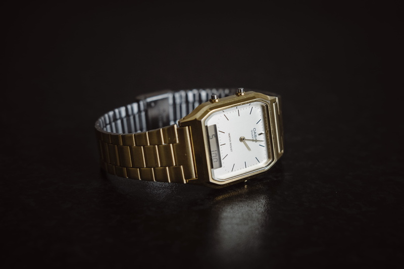 minimal, black background, timepiece, wristwatch, netherlands, product, watch, no people, minimalism, classic, studio shot, gold, wealth, casio, cut out