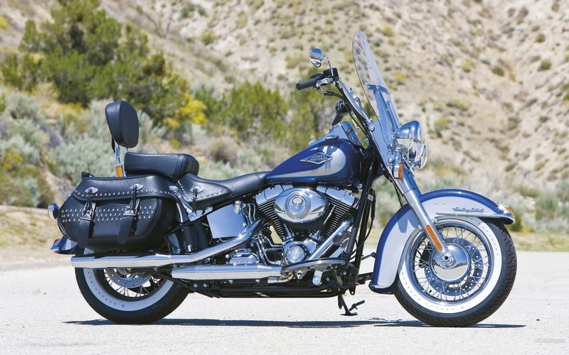 Motorcycle, 1080P, Bike, Harley-Davidson Heritage Softail, Harley-Davidson