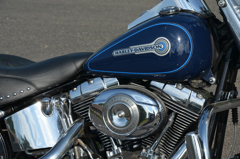 flstc, harley, softail, davidson, motorbike, 2007, 720P, heritage, blue, bike, classic, motorcycle