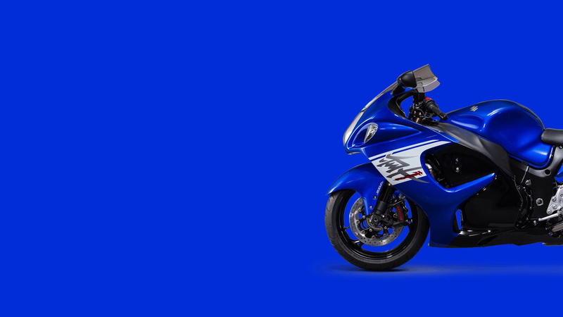 Hayabusa, riding, biker, competition, Suzuki, copy space, Blue, metal, 2K, transportation, crash helmet, colored background, extreme sports, chrome, purple