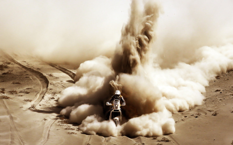 hd, dust, dirtbike, dirt, desert, sports, 720P