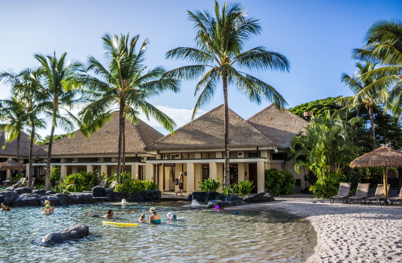 tropical Climate, swimming pool, person, travel Locations, relaxation, summer, built structure, palm trees, outdoors, building, Hawaii, 5K, incidental people