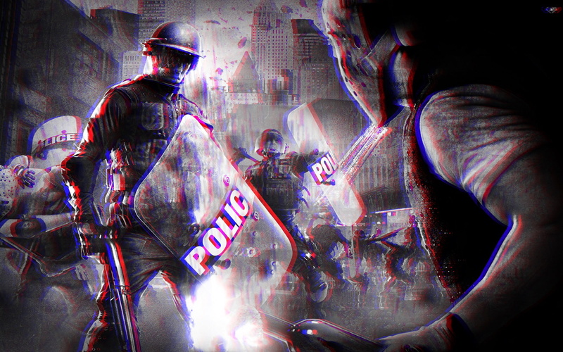 1080P, urban chaos: riot response, anaglyph 3D