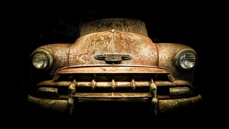 1080P, vehicle, old, car, rust, Chevrolet