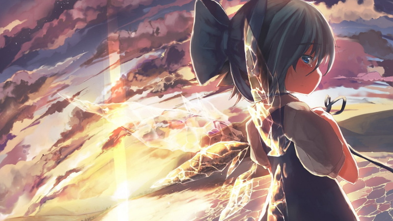 crying, anime, Touhou, 720P, Cirno