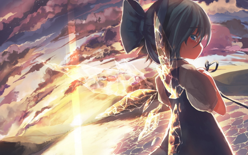 long exposure, anime girls, women, sparks, adult, occupation, Cirno, illuminated, Touhou, lifestyles, sunlight, glowing, outdoors, real people, blurred motion
