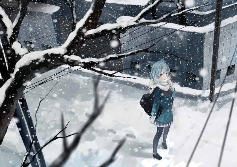 standing, full length, warm clothing, real people, lifestyles, nature, girls, day, snow, one person, innocence, 2K, snowing, extreme weather, leisure activity