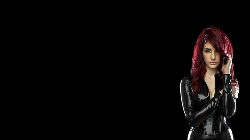 susan, coffey, background, people, redheads, x, latex, women, Susan Coffey, black, art, hd, 1080P
