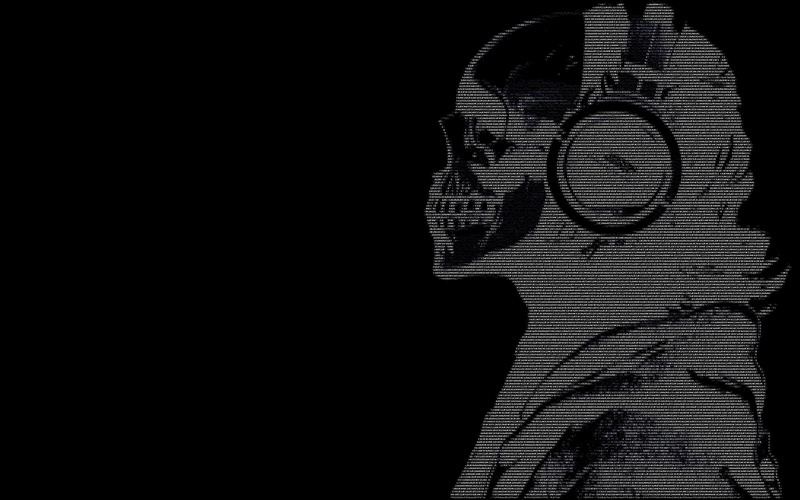 hackers, copy space, one person, men, human body part, ascii, 4K, portrait, abstract, adult, black background, headshot, lifestyles, pattern, close-up