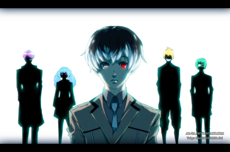 front view, art and craft, anime, technology, indoors, white background, Tokyo Ghoul:re, Haise Sasaki, human representation, auto post production filter