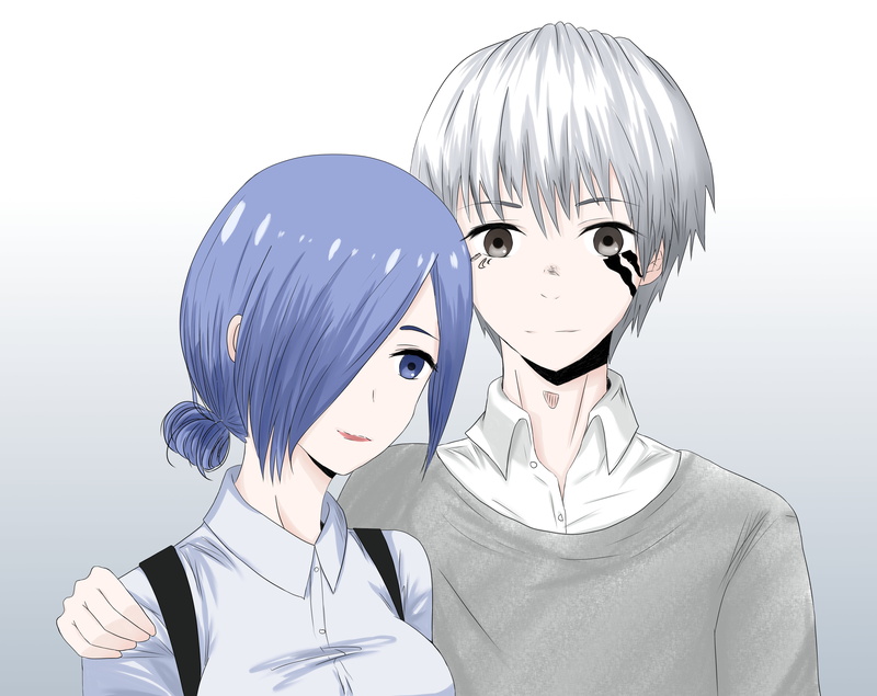 Ken Kaneki, 8K, Touka Kirishima, Anime, Tokyo Ghoul:re