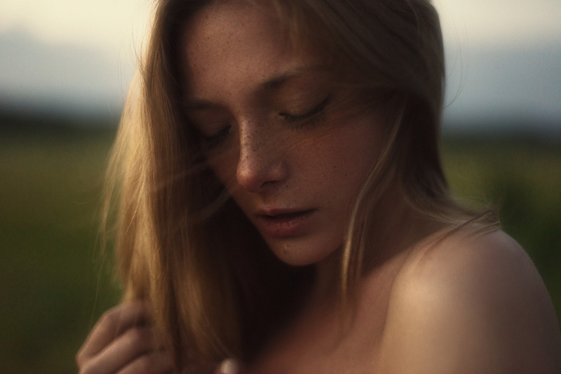 portrait, 1080P, model, women, face, Olga Kobzar
