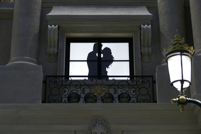 pair, rear view, love, kiss, architectural column, outdoors, built structure, architecture And Buildings, women, near, religion, adult, building, Image