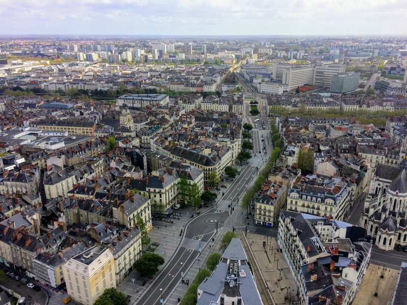 cityscape, residential district, nature, skyline, day, city life, city, high angle view, building exterior, transportation, outdoors, horizon, architecture