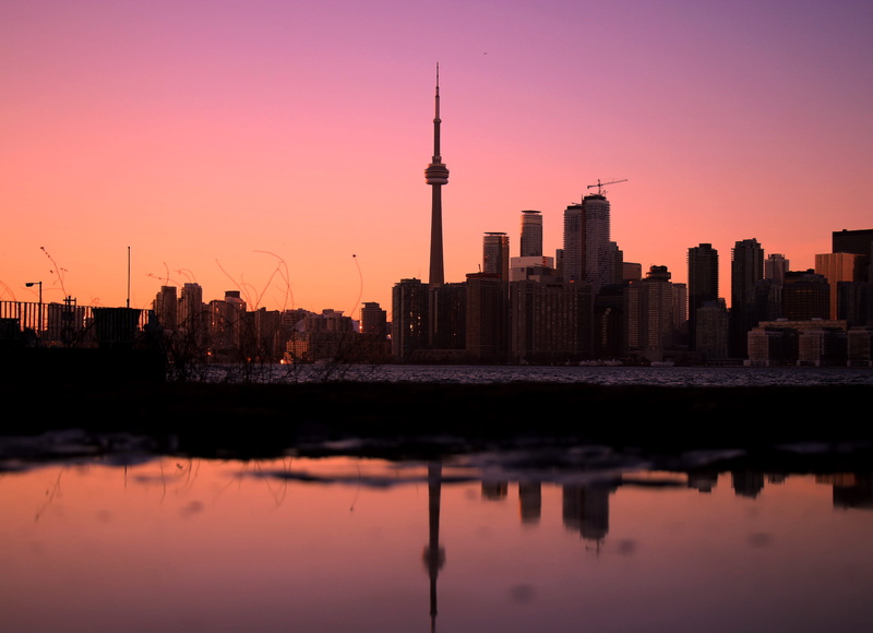 travel destinations, building, cityscape, canada, urban skyline, financial district, outdoors, sky, mood, city, landscape, water, spire, building exterior
