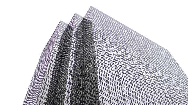 4K, modern, clear sky, white background, glass, building exterior, building, angle, office building exterior, pattern, high, office, photography, city