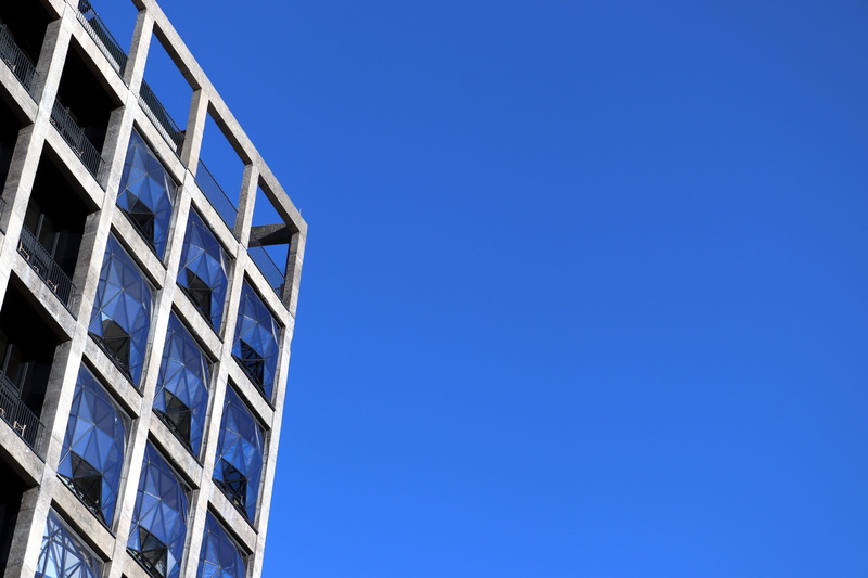 sunlight, space, window, age, clear sky, photos, building exterior, cape town, day, zeitz museum of contemporary art africa, copy space, waterfront, azul