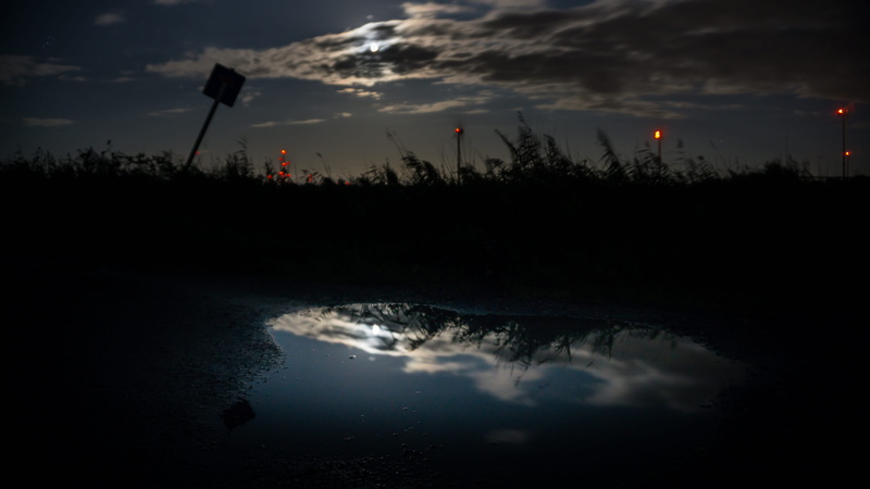 dusk, 5K, power in nature, moon, pollution, no people, sky, architecture, outdoors, germany, night, water, sunset, built structure, rain, environment