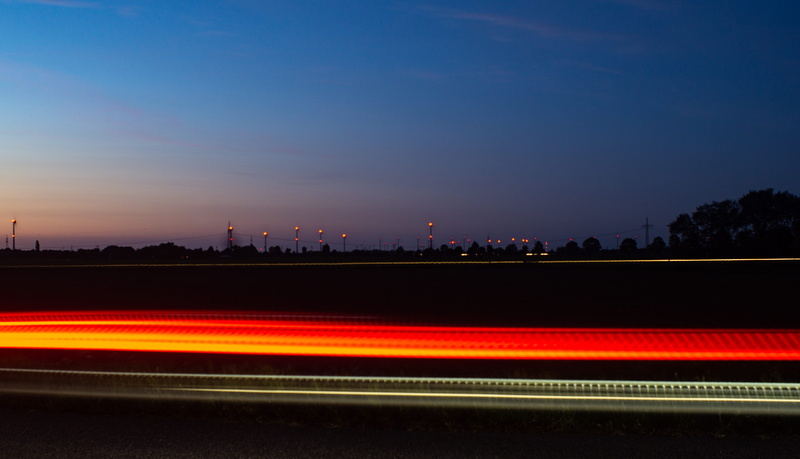 5K, blurred motion, nachtaufnahme, road, light trail, architecture, street, licht, orange color, speed, nacht, no people, nightshot, transportation, tail light
