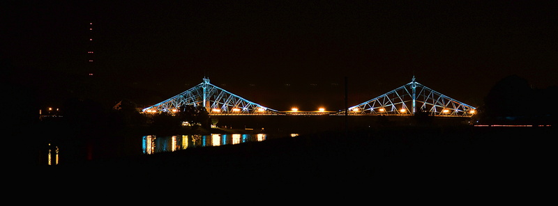 brucke, sky, pont, Dresden, sachsen, blaueswunder, copy space, bridge - man made structure, Clear, dark, dresde, Bridge, outdoors, saxonia, water, Europe
