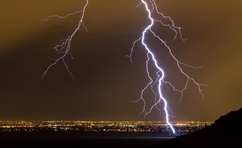 storn, walppaper, nuit, night, eclair, thunder, lightning, nature, flash, sky, foudre, 1080P