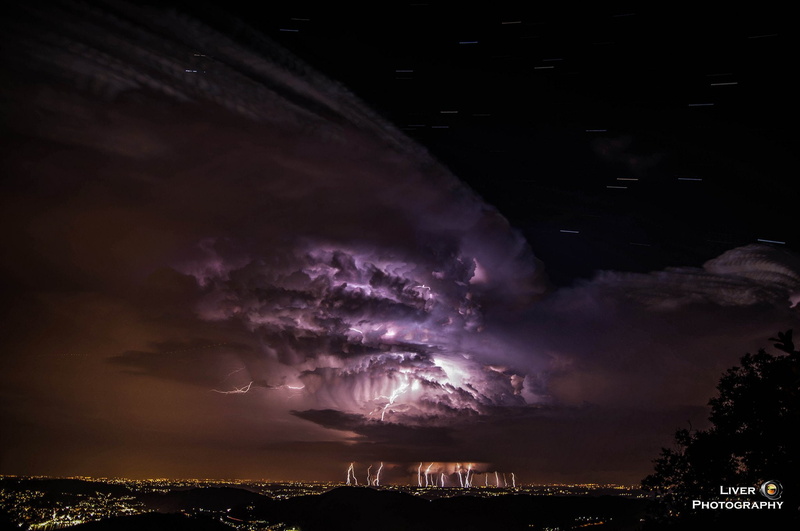 nuit, nature, walppaper, night, sky, foudre, thunder, eclair, lightning, storn, 1080P, flash