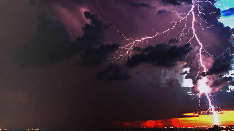 720P, foudre, nature, flash, eclair, lightning, nuit, sky, walppaper, night, storn, thunder