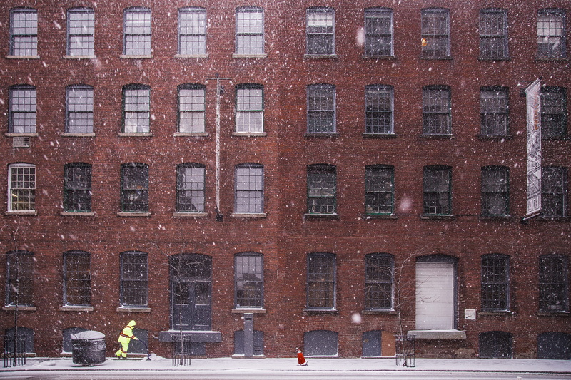 apartment, concrete, brown, tree, snow, lake, snow scraper, residential district, cold, nature, people, building exterior, covered, transportation, car