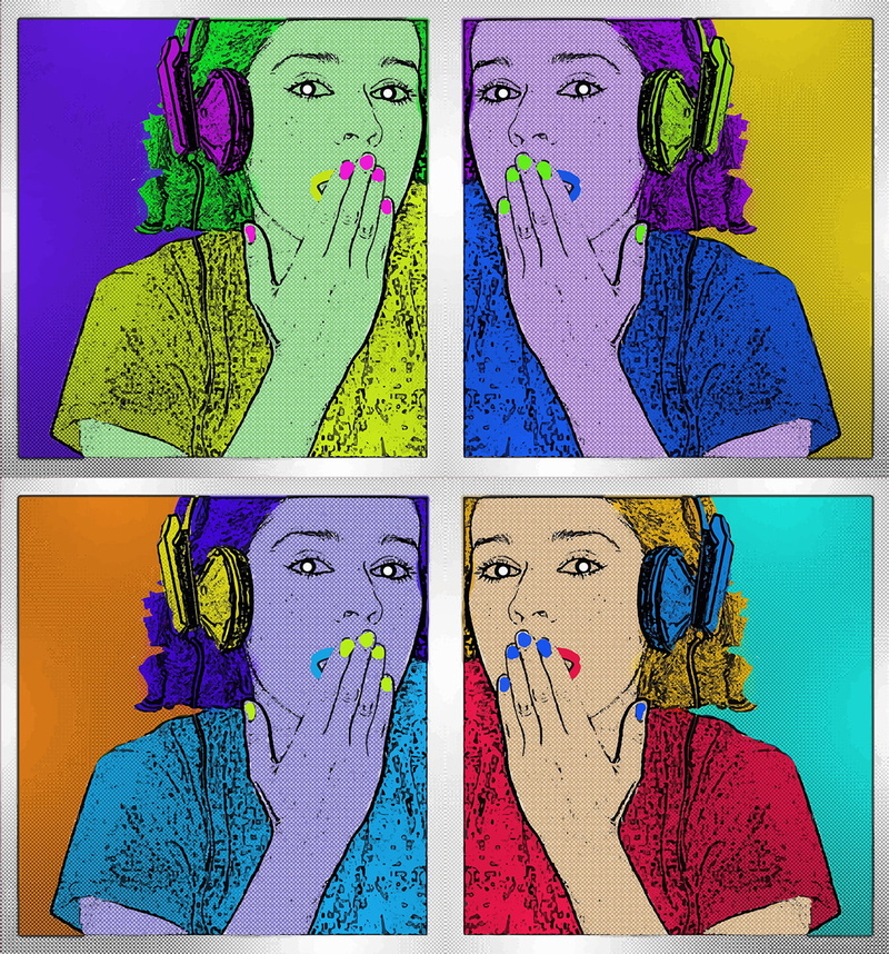 digital art, white, Andy Warhol, 720P, Argentina, photoshop effect, tribute, illustration, pop art, ana (name), royalty  stock, lipstick, artwork, light