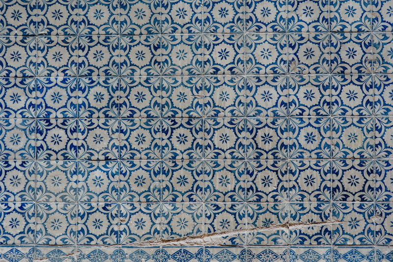 azulejos, ceramic, typical, design, ornate, full frame, blue, floral pattern, tile, portuguese, architecture, portugal, lisbon, backgrounds, textured, tiles