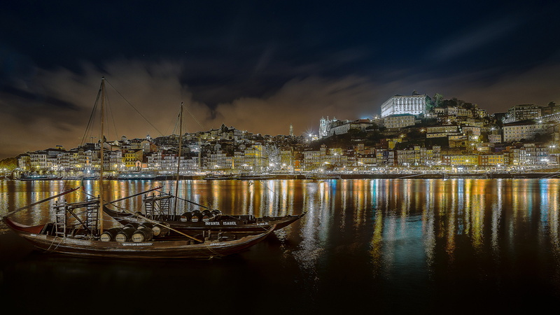 calm, 2K, city, desktop, oporto, phones, night, laptops, portugal, mobile, hd