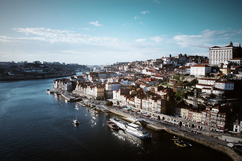 residential district, cloud - sky, luís i bridge, nature, mode of transportation, day, nautical vessel, porto, top view, portugal, no people, city, cityscape