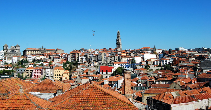 day, nature, City, crowd, townscape, 2K, cityscape, sunny, portugal, high angle view, oporto, Oporto, architecture, village, blue, house, town, houses