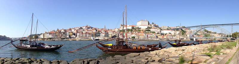 day, oporto, sky, travel, sailing, transportation, gaia, passenger craft, nature, cityscape, sailboat, panoramic, clear sky, outdoors, built structure