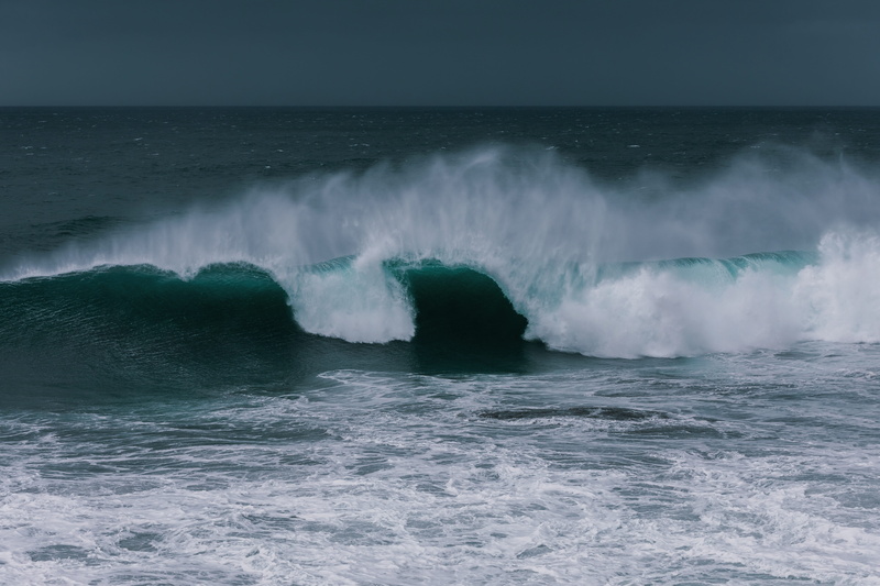 wave, splash, clear sky, 5K, horizon over water, outdoors, water, scenics - nature, ocean, sport, clothing, sports, shore, portugal, aquatic sport, motion