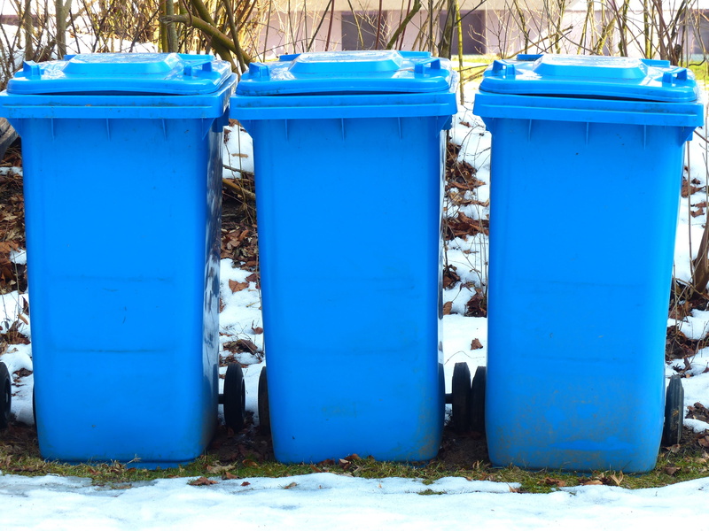winter, pollution, blue, three, land, ton of plastic, day, environment, no people, garbage, trash, metal, 4K, paper waste, outdoors, environmental issues