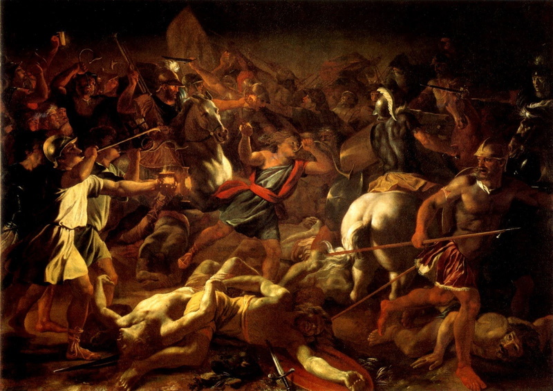painting, art, 720P, classical, artwork, battle, french, gideon, baroque