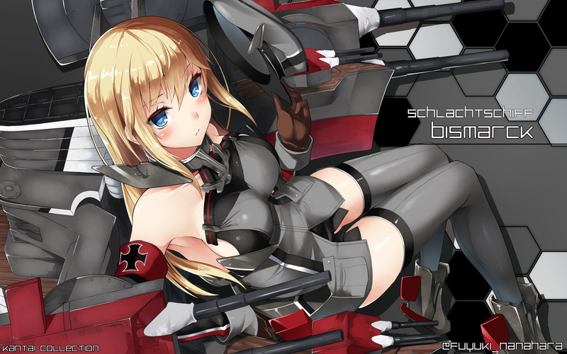 bismarck, tagme, hair, blonde, collection, nanahara, eyes, kancolle, blue, fuyuki, kantai, 1080P