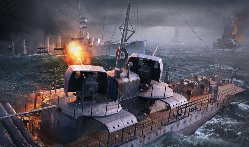 transportation, Clouds, burning, no people, smoke - physical structure, Shot, Torpedo, brown, outdoors, The World Of Ships, Flame, Fire, Battle, World of Warships